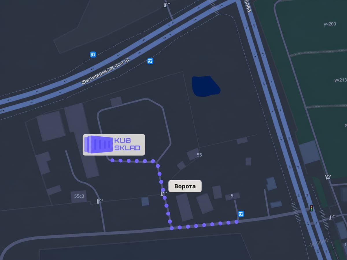 Схема проезда к площадке Куб Склад — Румянцево